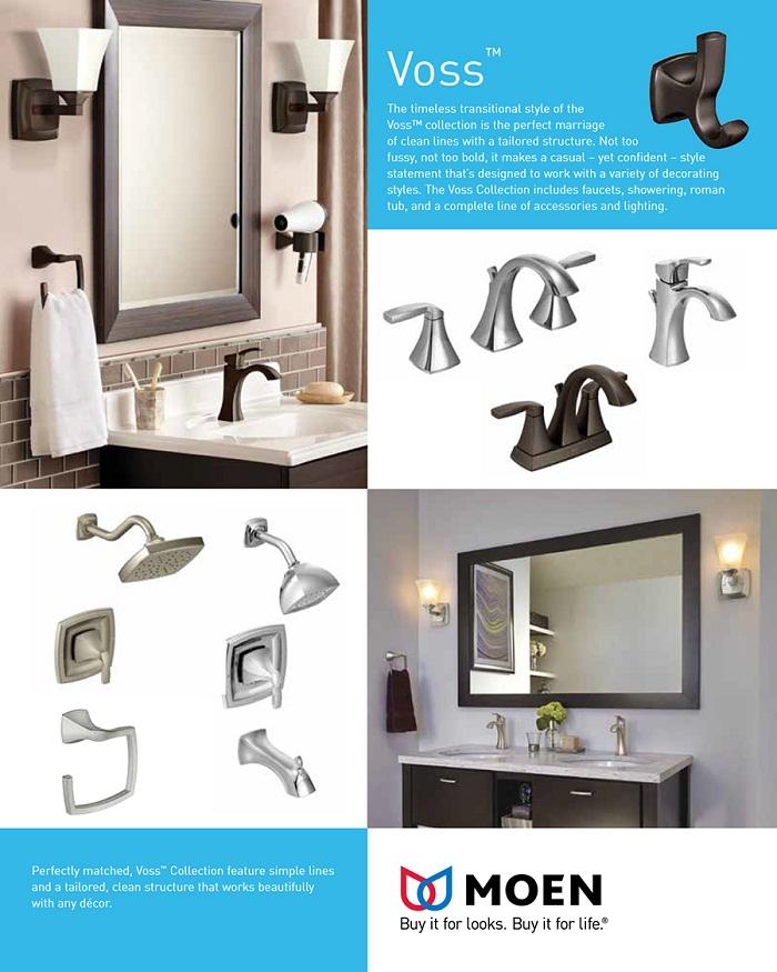 MOEN Voss 24 in. Towel Bar in Brushed NickelYB5124BN The Home Depot